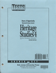Heritage Studies 4 - Tests Answer Key (old)