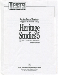 Heritage Studies 5 - Tests (old)