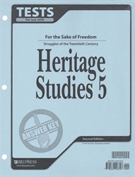 Heritage Studies 5 - Tests Answer Key (old)