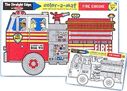 Fire Engine Color-a-Mat