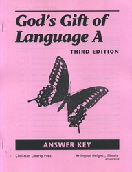 God's Gift of Language A - CLP Answer Key