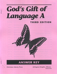 God's Gift of Language A - CLP Answer Key (old)