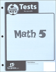 Math 5 - Tests Answer Key (old)