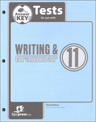 Writing & Grammar 11 - Tests Answer Key