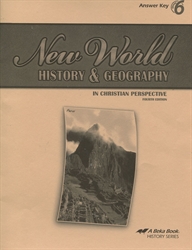New World History & Geography - Answer Key