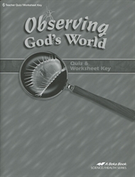 Observing God's World - Quiz Key