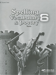 Spelling, Vocabulary, Poetry 6 - Test Book