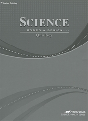 Science: Order & Design - Quiz Key (old)