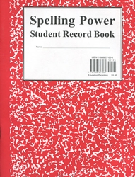Spelling Power - Student Record Book (Red, 5/8")