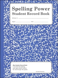 Spelling Power - Student Record Book (Blue, 7/16")