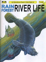 Rain Forest River Life - Coloring Book