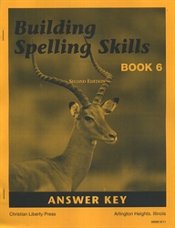 Building Spelling Skills Book 6 - Answer Key
