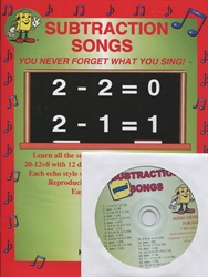 Audio Memory Subtraction Songs Workbook & CD Set