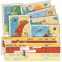 God's Great Covenant OT - Timeline & Map Set