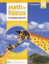 Math in Focus Kindergarten A - Workbook 2