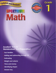 Spectrum Math Grade 1 (old)