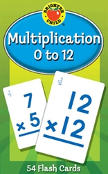 Multiplication 0-12 Flash Cards