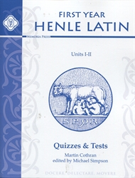 Henle First Year Latin Units I & II - Quizzes & Tests (old)