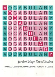 Vocabulary for the College-Bound Student