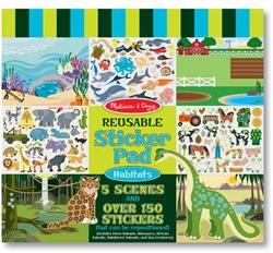 Reusable Sticker Pad: Habitats