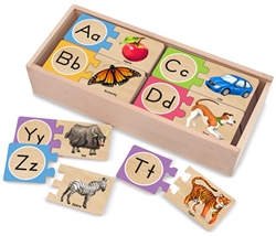 Self-Correcting Alphabet Letter Puzzles