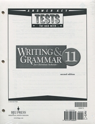 Writing & Grammar 11 - Tests Answer Key (old)