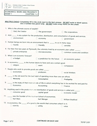 Economics: Work and Prosperity - CLP Tests (old)