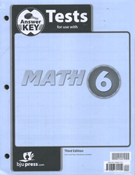 Math 6 - Tests Answer Key (old)