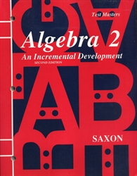 Saxon Algebra 2 - Test Masters (old)