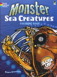 Monster Sea Creatures - Coloring Book