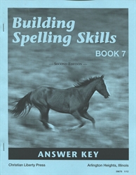 Building Spelling Skills 7 Answer Key 2ED