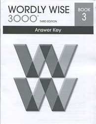 Wordly Wise 3000 Book 3 - Answer Key (old)