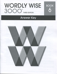 Wordly Wise 3000 Book 6 - Answer Key (old)