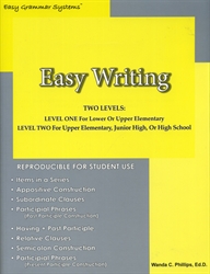 Easy Writing: Teaching Students How to Write Complex Sentence Structures