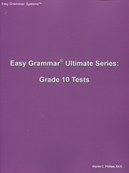 Easy Grammar Ultimate Grade 10 - Student Test Booklet