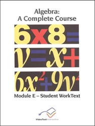VideoText Algebra: Module E (DVD)