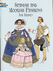 Spanish and Moorish Fashions - Coloring Book
