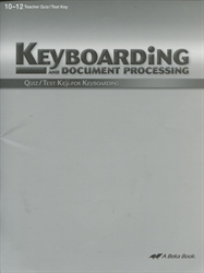 Keyboarding & Document Processing - Quiz & Test Key (old)