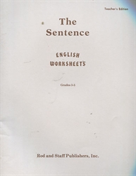 Sentence Level 1 - Teacher's Edition