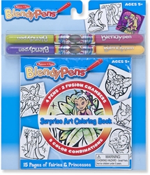 Blendy Pen Coloring Book: Princess & Fairies