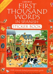 First Thousand Words in Spanish - Sticker Book