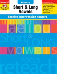 Primary Phonics Intervention Centers: Short & Long Vowels