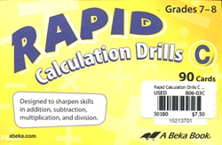 Rapid Calculation Drills C - Cards