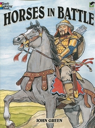 Horses in Battle - Coloring Book