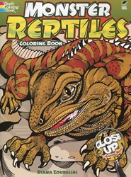 Monster Reptiles - Coloring Book