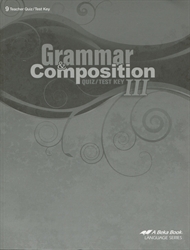 Grammar and Composition III - Test/Quiz Key