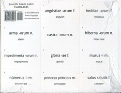 Fourth Form Latin - Flashcards