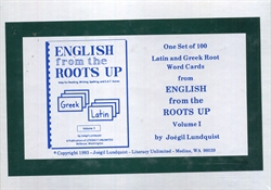 English From the Roots Up Volume I - Word Cards