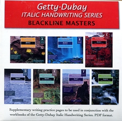 Getty-Dubay Italic Handwriting Series Blackline Masters