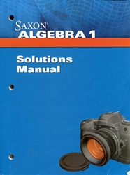Saxon Algebra 1 - Solutions Manual